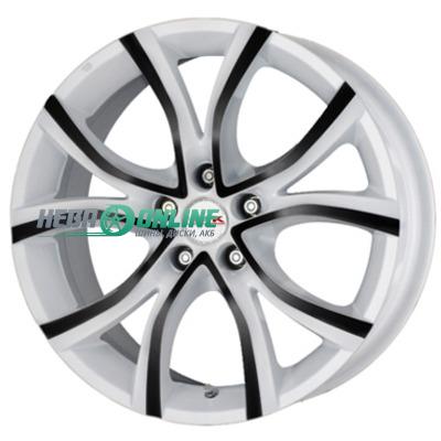 Mak Nitro 5 7.5x17 5x108 ET 45 Dia 72 (белый матовый анодированный с чёрными спицами) Mak Nitro 5 7.5x17 5x108 ET 45 Dia 72 (белый матовый анодированный с чёрными спицами)