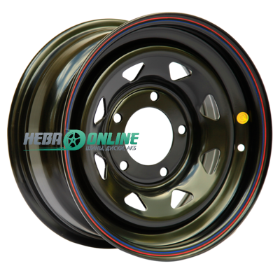 Штампованный диск Off Road Wheels УАЗ 8x17 5x139.7 ET 15 Dia 110 (черный)