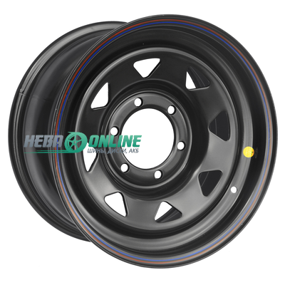 Штампованный диск Off Road Wheels Nissan/Toyota 8x16 6x139.7 ET 30 Dia 110 (черный)