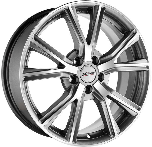Литой диск X Trike X-122 7.5x18 5x108 ET 38 Dia 54.1 (серебристый темный)