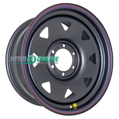 Штампованный диск Off Road Wheels Nissan/Toyota 8x18 6x139.7 ET 15 Dia 110 (черный)