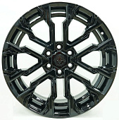 Литой диск Khomen AZIMUT 2205 9x22 6x139.7 ET 50 Dia 95.1 (черный глянцевый)