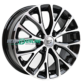 Литой диск RST R 015 6x15 4x100 ET 50 Dia 60.1 (черный с полированной лицевой частью)