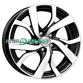 КиК Палермо (КС607) 6.5x16 100xКонус ET 5*100 Dia 38 (серый темный) Литой диск КиК Палермо (КС607) 6.5x16 100xКонус ET 5*100 Dia 38 (серый темный)