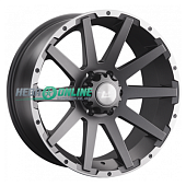 Литой диск LS Wheels LS1302 9x20 6x139.7 ET 20 Dia 100.1 (черный с полированным ободом)