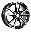 Литой диск iFree Original КС1005 6x15 5x100 ET 38 Dia 57.1 (черный с полированной лицевой частью)