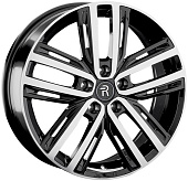 Литой диск Replay CHG37 7x18 5x114.3 ET 45 Dia 60.1 (чёрный глянцевый с полированной лицевой частью)