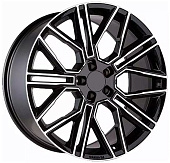 Khomen KHW 2101 9.5x21 5x120 ET 49 Dia 72.6 (черный с полировкой) Литой диск Khomen KHW 2101 9.5x21 5x120 ET 49 Dia 72.6 (черный с полировкой)