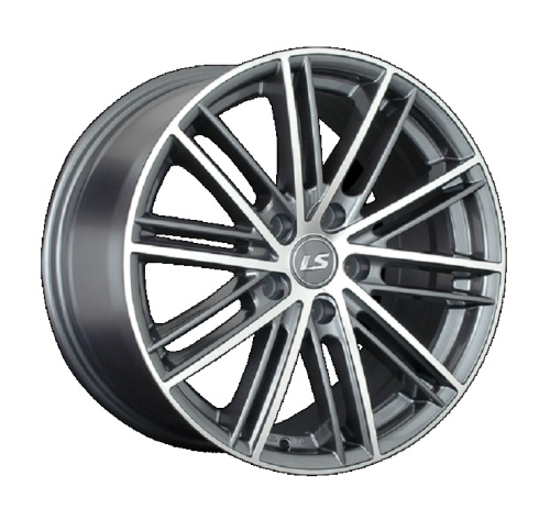 LS Wheels LS480 7.5x17 5x114.3 ET 45 Dia 73.1 (чёрный глянцевый с полированной лицевой частью)