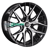 Литой диск LS FlowForming RC57 8x18 5x114.3 ET 45 Dia 60.1 (чёрный глянцевый с полированной лицевой частью)