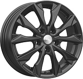 Литой диск Скад Нагоя 6x16 4x100 ET 50 Dia 60.1 (чёрный глянцевый с полированной лицевой частью)