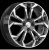 Скад Дунай 7x17 4x98 ET 35 Dia 58.5 (чёрный глянцевый с полированной лицевой частью)