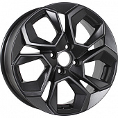 Литой диск KDW KD1620 6.5x16 4x100 ET 45 Dia 60.1 (черный матовый)