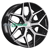 Литой диск LS Wheels LS1303 8x18 6x139.7 ET 36 Dia 100.1 (чёрный глянцевый с полированной лицевой частью)