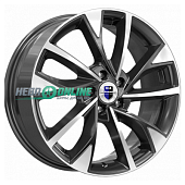 КиК Роквуд (КС900) 7x17 114.3xКонус ET 5*114.3 Dia 37 (серебристый темный) Литой диск КиК Роквуд (КС900) 7x17 114.3xКонус ET 5*114.3 Dia 37 (серебристый темный)