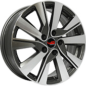 Литой диск LegeArtis Concept KI527 6.5x17 5x114.3 ET 35 Dia 67.1 (серый темный глянцевый полностью полированнный)