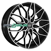 Литой диск Khomen KHW1813 7x18 5x108 ET 41 Dia 65.1 (черный глянцевый)