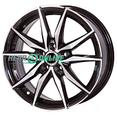 Литой диск Lizardo XH387 6.5x16 4x114.3 ET 42 Dia 56.6 (черный глянцевый полированная лицевая сторона диска)