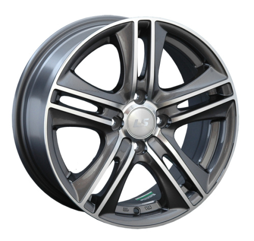 LS Wheels LS191 8x18 5x112 ET 40 Dia 66.6 (серый темный глянцевый полностью полированнный)