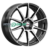 Литой диск iFree Винзор 7x18 5x108 ET 33 Dia 60.1 (чёрный глянцевый с полированной лицевой частью)