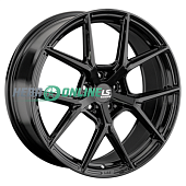 Литой диск LS FlowForming RC78 8.5x19 5x114.3 ET 40 Dia 67.1 (чёрный глянцевый с полированной лицевой частью)