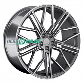 Литой диск LS Forged LS FG08 11.5x21 5x112 ET 43 Dia 66.6 (серебристый матовый с полированной лицевой частью)