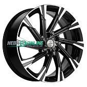 Литой диск Khomen KHW1901 7.5x19 5x108 ET 36 Dia 65.1 (черный с полировкой)