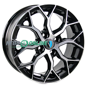 Литой диск Venti 1519 6x15 100xКонус ET 4*100 Dia 46 (черный глянцевый)