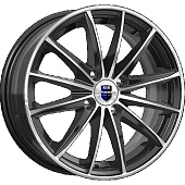 Литой диск КиК Пойнт Бланк (КС884) 6x15 100xКонус ET 4*100 Dia 35 (серебристый темный)