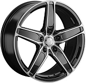 Литой диск LS Wheels LS1337 8x18 5x130 ET 45 Dia 71.6 (чёрный глянцевый с полированной лицевой частью)