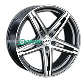Литой диск LS Wheels LS288 8x18 5x112 ET 25 Dia 66.6 (серый темный глянцевый полностью полированнный)