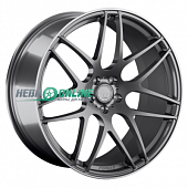 Литой диск LS Forged LS FG09 10x22 5x112 ET 20 Dia 66.6 (серебристый матовый с полированным ободом)