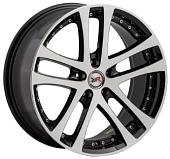 Литой диск Race Ready CSS266 7.5x17 4x98 ET 28 Dia 58.6 (черный глянцевый с алмазной проточкой по ободу)