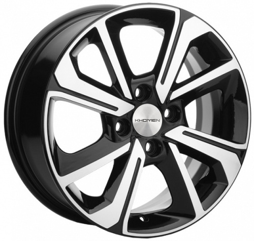 Khomen KHW 1501 6x15 100xКонус ET 4*100 Dia 46 (чёрный глянцевый с полированной лицевой частью) Khomen KHW 1501 6x15 100xКонус ET 4*100 Dia 46 (чёрный глянцевый с полированной лицевой частью)
