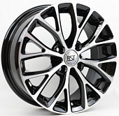 Литой диск RST R 015 6x15 4x100 ET 48 Dia 54.1 (черный с полированной лицевой частью)