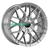 Литой диск Megami MGM-27 6x14 4x98 ET 35 Dia 58.6 (серебристый темный c полированной лицевой частью)
