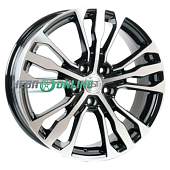 Литой диск RST R 188 7x18 5x114.3 ET 37 Dia 66.5 (чёрный с полированной лицевой частью)