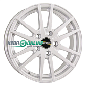 Литой диск Tech Line 435 5.5x14 4x98 ET 35 Dia 58.6 (серебристый с полированным ободом)