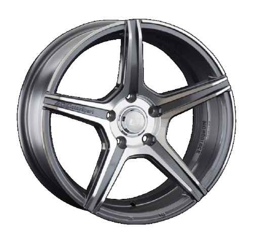 LS Wheels LS892 8x17 4x100 ET 35 Dia 60.1 (серый темный глянцевый полностью полированнный)