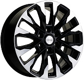 Литой диск Khomen KHW 2010 8x20 6x139.7 ET 60 Dia 95.1 (черный глянцевый)