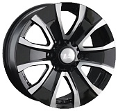 Литой диск LS Wheels LS953 8.5x20 6x139.7 ET 36 Dia 100.1 (чёрный глянцевый с полированной лицевой частью)