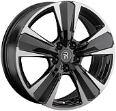 Литой диск Replay TY353 7x18 5x114.3 ET 35 Dia 60.1 (чёрный глянцевый с полированной лицевой частью)