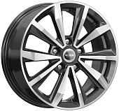 Литой диск iFree Original КС974 6.5x16 5x114.3 ET 40 Dia 66.1 (черный с полированной лицевой частью)