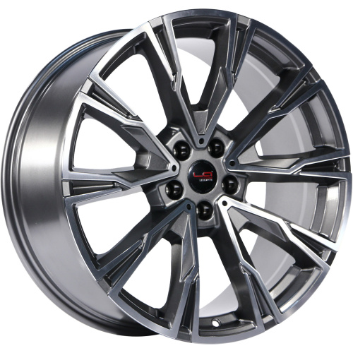 LegeArtis Concept B544 9.5x21 5x112 ET 37 Dia 66.6 (серый темный глянцевый полностью полированнный)