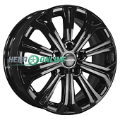 Литой диск Khomen KHW1610 6.5x16 5x114.3 ET 45 Dia 60.1 (серый с полированной лицевой частью)