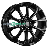Литой диск Khomen KHW 1605 6.5x16 5x112 ET 46 Dia 57.1 (черный глянцевый)