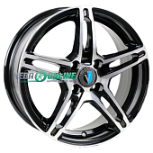 Литой диск Venti 1518 6x15 4x98 ET 40 Dia 58.6 (серебристый с полированным ободом)