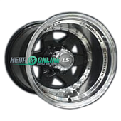 Литой диск LS Wheels LS879 8x16 6x139.7 ET -10 Dia 106.1 (черный матовый с полировкой)