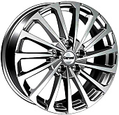 Литой диск Carwel Кагра 1721 6.5x17 5x114.3 ET 45 Dia 54.1 (серый с полированной лицевой частью)