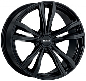 Литой диск Mak X-Mode 10.5x20 5x112 ET 40 Dia 66.6 (чёрный глянцевый с полированной лицевой частью)